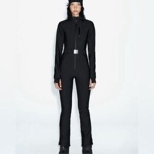 Black Zara Ski Suit Women's Jumpsuit